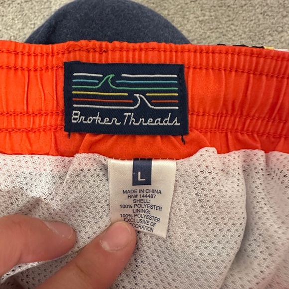 Broken Threads Men Multicoloured Floral Swim Trunks Size Large - Picture 7 of 8